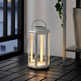 SOLVINDEN مصباح طاولة طاقة شمسية LED, فانوس/بيج, 28 سم