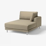 UPPÅKRA غطاء وحدة أريكة طويلة، يمين, Johanneshov بيج-بني