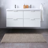 ALMTJÄRN Bath mat, beige, 60x120 cm