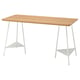 ANFALLARE / TILLSLAG Desk, bamboo/white, 140x65 cm