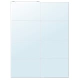 AULI Pair of sliding doors, mirror glass, 150x201 cm