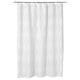 BASTSJÖN Shower curtain, white/grey/beige, 180x200 cm