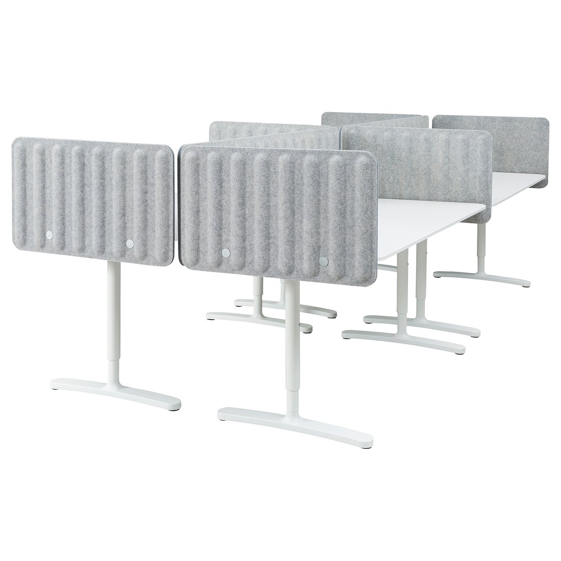 BEKANT مكتب مع حاجز أبيض/رمادي IKEA BEKANT مكتب مع حاجز أبيض/رمادي IKEA