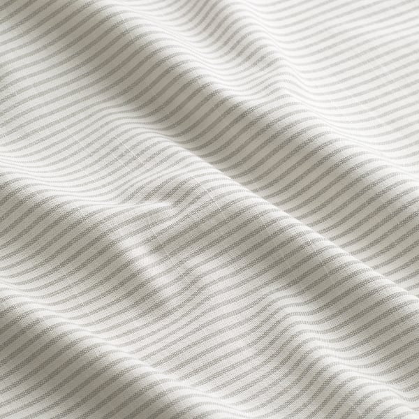 BERGPALM Pillowcase, grey/striped, 50x80 cm