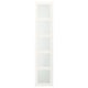 BERGSBO Door with hinges, frosted glass/white, 50x229 cm