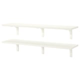BERGSHULT / RAMSHULT Wall shelf combination, white, 120x30 cm