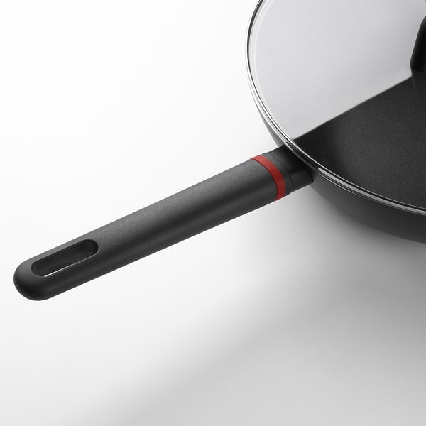 BESINNING Wok with lid, non-stick coating, 30 cm