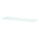 Option: BESTÅ Top panel for TV, glass white/light green, 120x40 cm