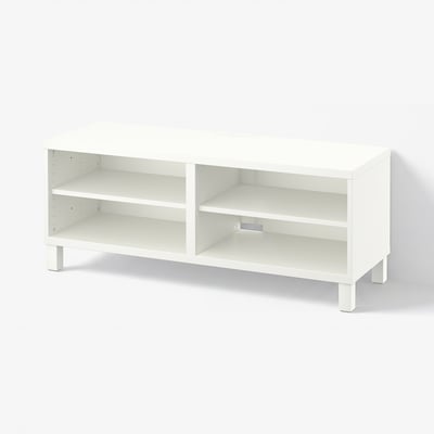 BESTÅ TV bench, white, 120x40x48 cm