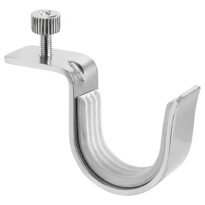 BETYDLIG Curtain rod holder, silver-colour