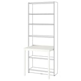BILLY Desk, white, 76x60 cm
