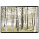 BJÖRKSTA Picture with frame, birches/black, 200x140 cm