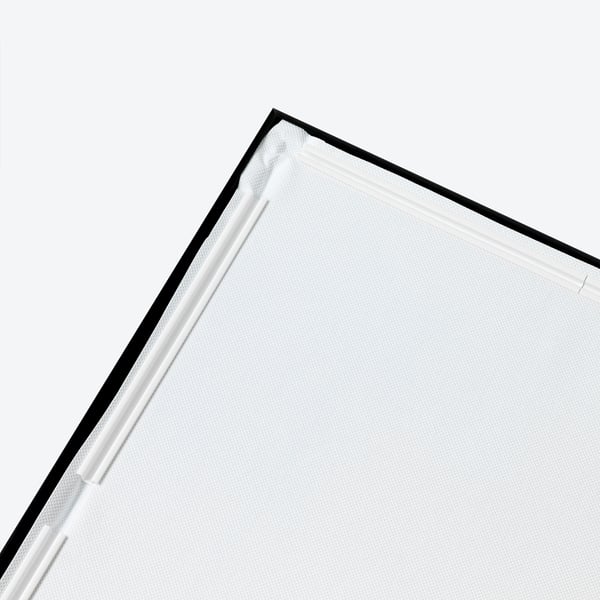 BJÖRKSTA Picture with frame, other side of the bridge/black, 200x140 cm