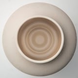 BLODBJÖRK Vase, beige, 16 cm