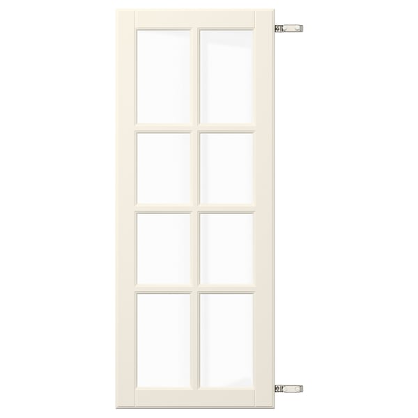 BODBYN Door with hinges, off-white, 40x100 cm