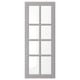 BODBYN Glass door, grey, 40x100 cm