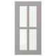BODBYN Glass door, grey, 30x60 cm