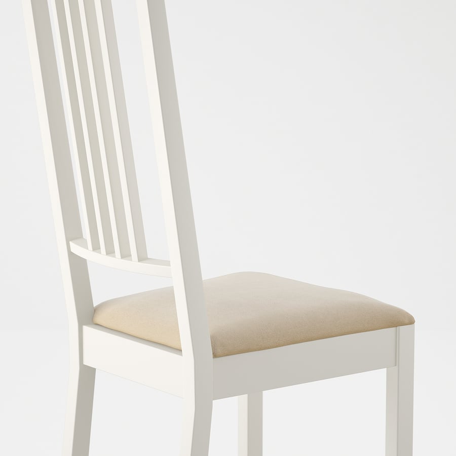 BÖRJE Chair, white/Kungsvik sand IKEA