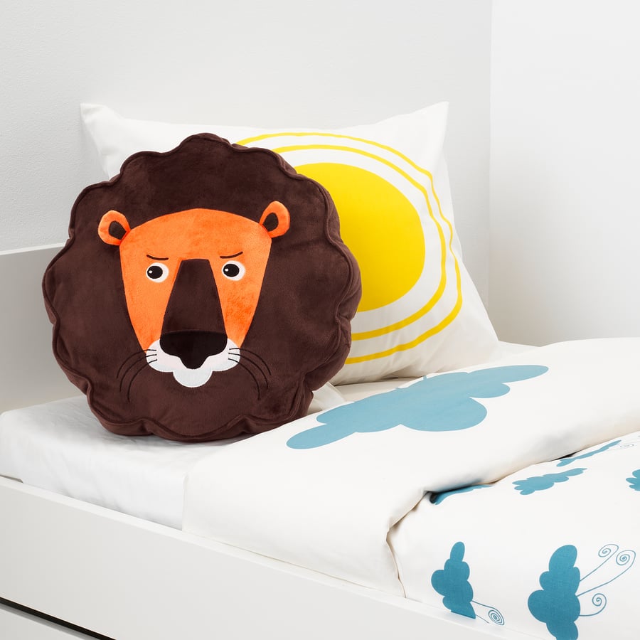 DJUNGELSKOG Cushion lion, brown IKEA