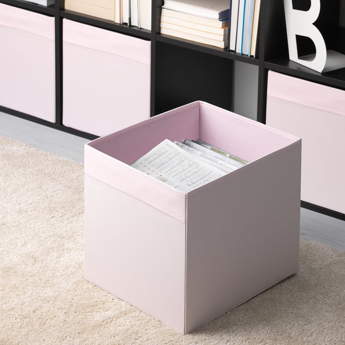 DRÖNA Box, light pink, 33x38x33 cm - IKEA