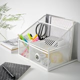 DRÖNJÖNS Desk organiser, white, 25x20 cm