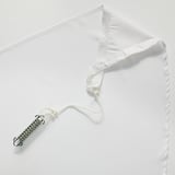 DYNING Canopy, wedge-shaped/white, 360 cm
