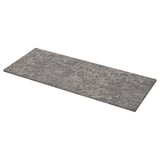 EKBACKEN Worktop, dark grey marble effect/laminate, 186x2.8 cm