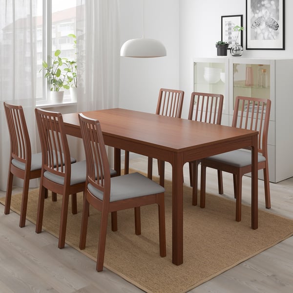 EKEDALEN Extendable table - brown - IKEA