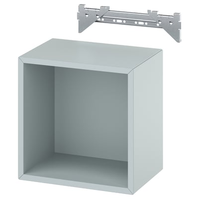 EKET Wall-mounted shelving unit, light grey-blue, 35x25x35 cm
