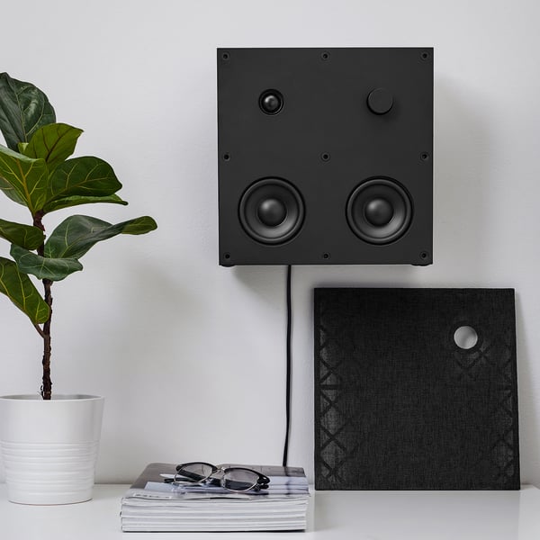 ENEBY Bluetooth speaker, black, 30x30 cm