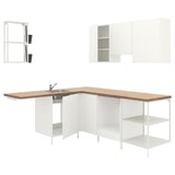 ENHET Corner kitchen, white