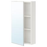 ENHET Mirror cabinet with 1 door, white, 40x17x75 cm