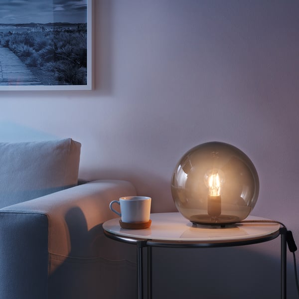 FADO Table lamp, grey, 25 cm