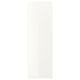 Option: FÄRVIK 4 panels for sliding door frame, white glass, 75x236 cm