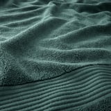 FREDRIKSJÖN Bath sheet, grey-turquoise, 100x150 cm