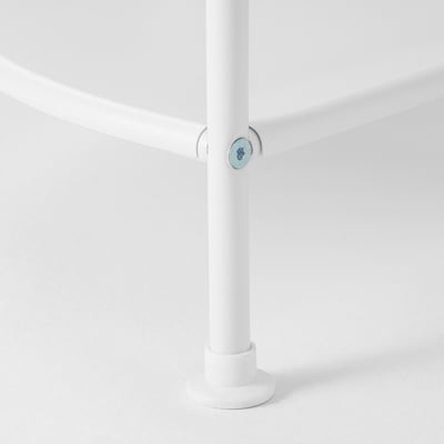 FRÖSJÖN Corner shelf unit, white, 35x156 cm