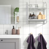 FRÖSJÖN Wall shelf, white, 40x51 cm