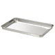GRILLTIDER Serving tray, stainless steel, 30x20 cm