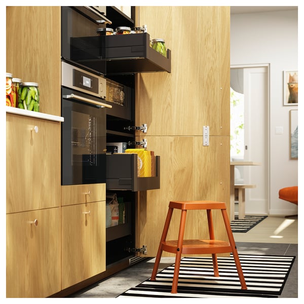 HADDARP Step stool, 4-way orange