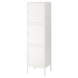 HÄLLAN Storage combination with doors, white, 45x47x167 cm