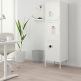 HÄLLAN Storage combination with doors, white, 45x47x167 cm