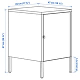 HÄLLAN Storage combination with doors, white, 45x47x67 cm