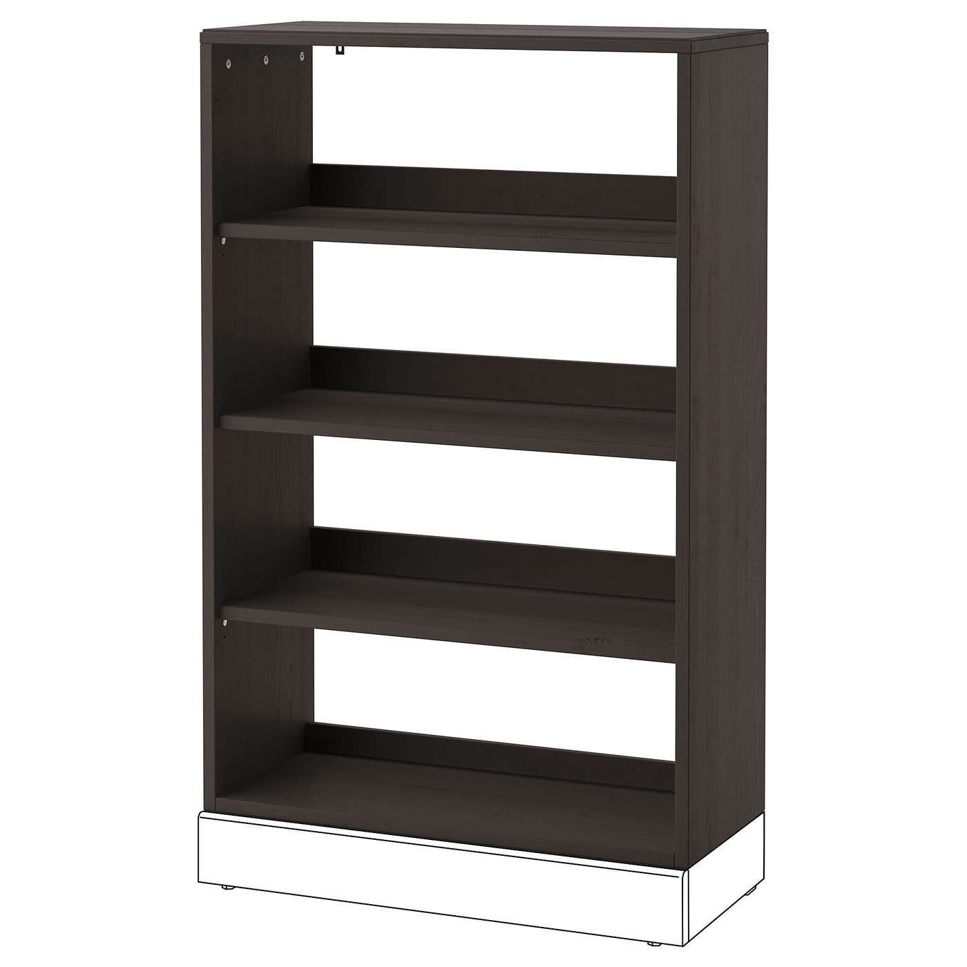 HAVSTA shelving unit, dark brown, 81x35x123 cm IKEA