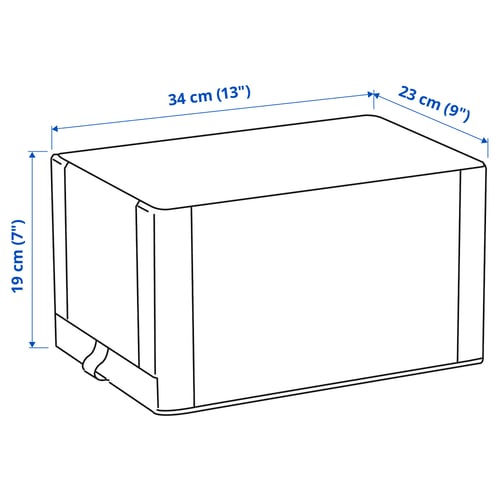 Illustration with measurements for the product: HEMMAFIXARE.