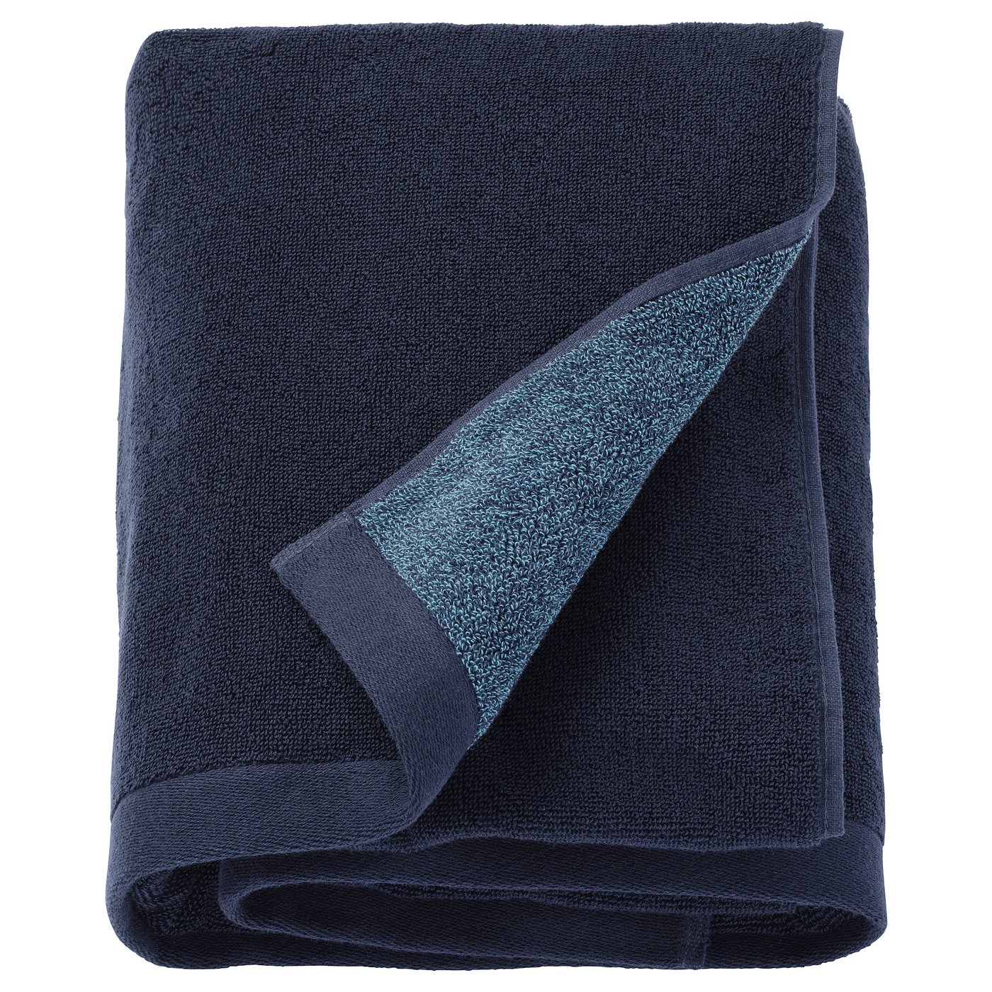 HIMLEÅN bath sheet, dark blue/mélange, 100x150 cm IKEA
