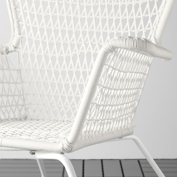 HÖGSTEN 4-seat conversation set, outdoor, white