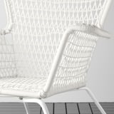 HÖGSTEN 4-seat conversation set, outdoor, white
