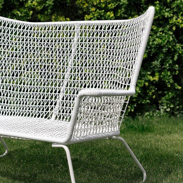 HÖGSTEN 4-seat conversation set, outdoor, white