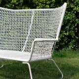 HÖGSTEN 4-seat conversation set, outdoor, white