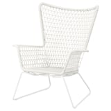 HÖGSTEN Armchair, outdoor, white